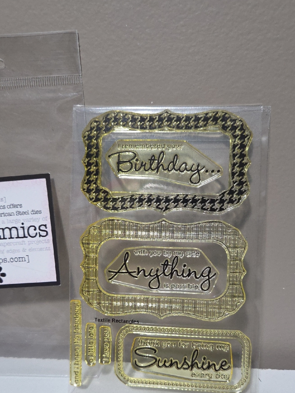 Textile Rectangles My Favorite Things Photopolymer Stamp Set